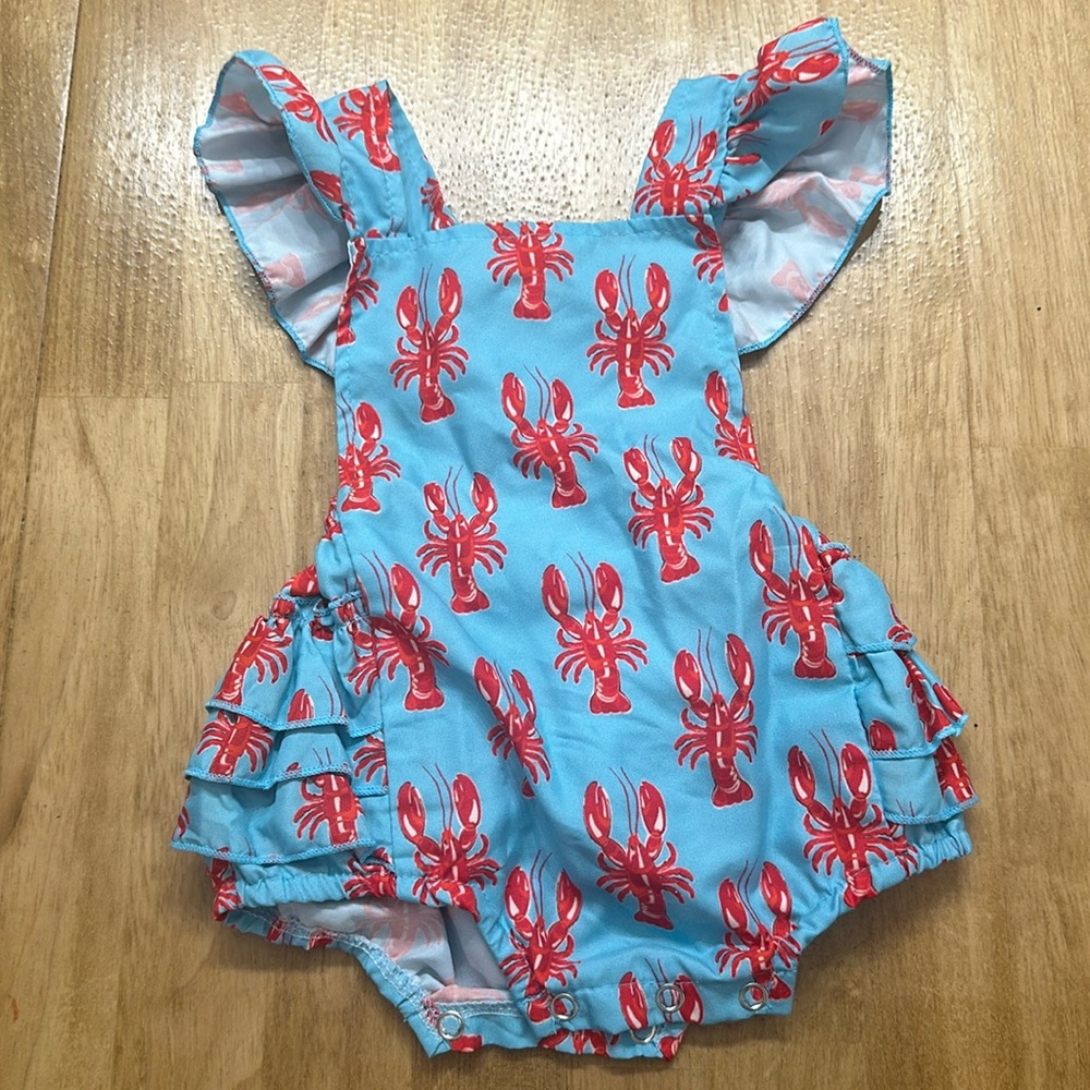 Crawfish Bubble Rompers